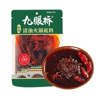 九眼橋 清油火鍋底料500g*20袋 整箱批發(fā) 串串香餐飲商用調(diào)料批發(fā)